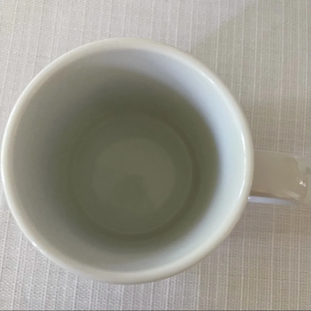 Two Starbucks 2005 White Porcelain 9 Oz. Coffee Cup Mug